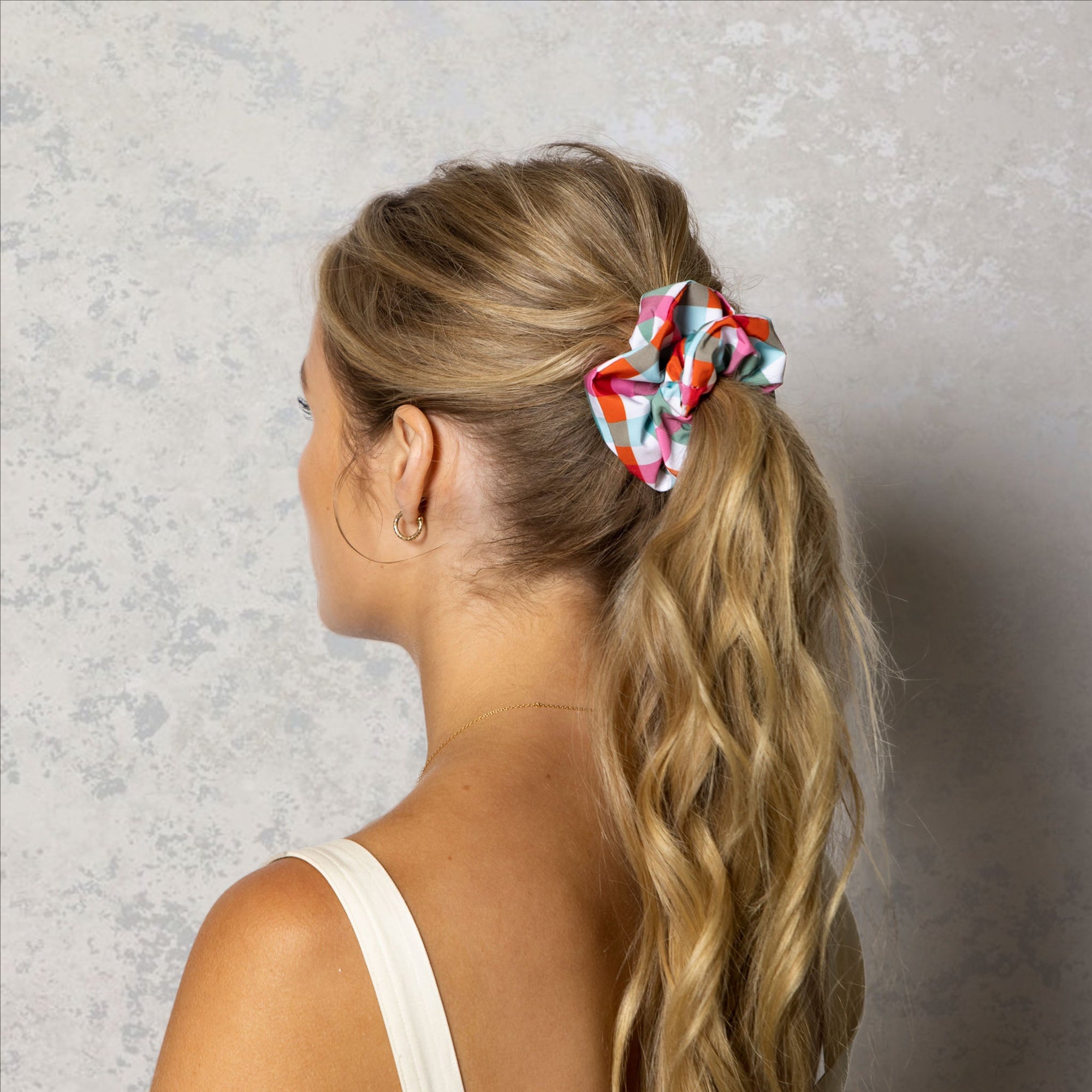 Waterproof Scrunchie Gingham