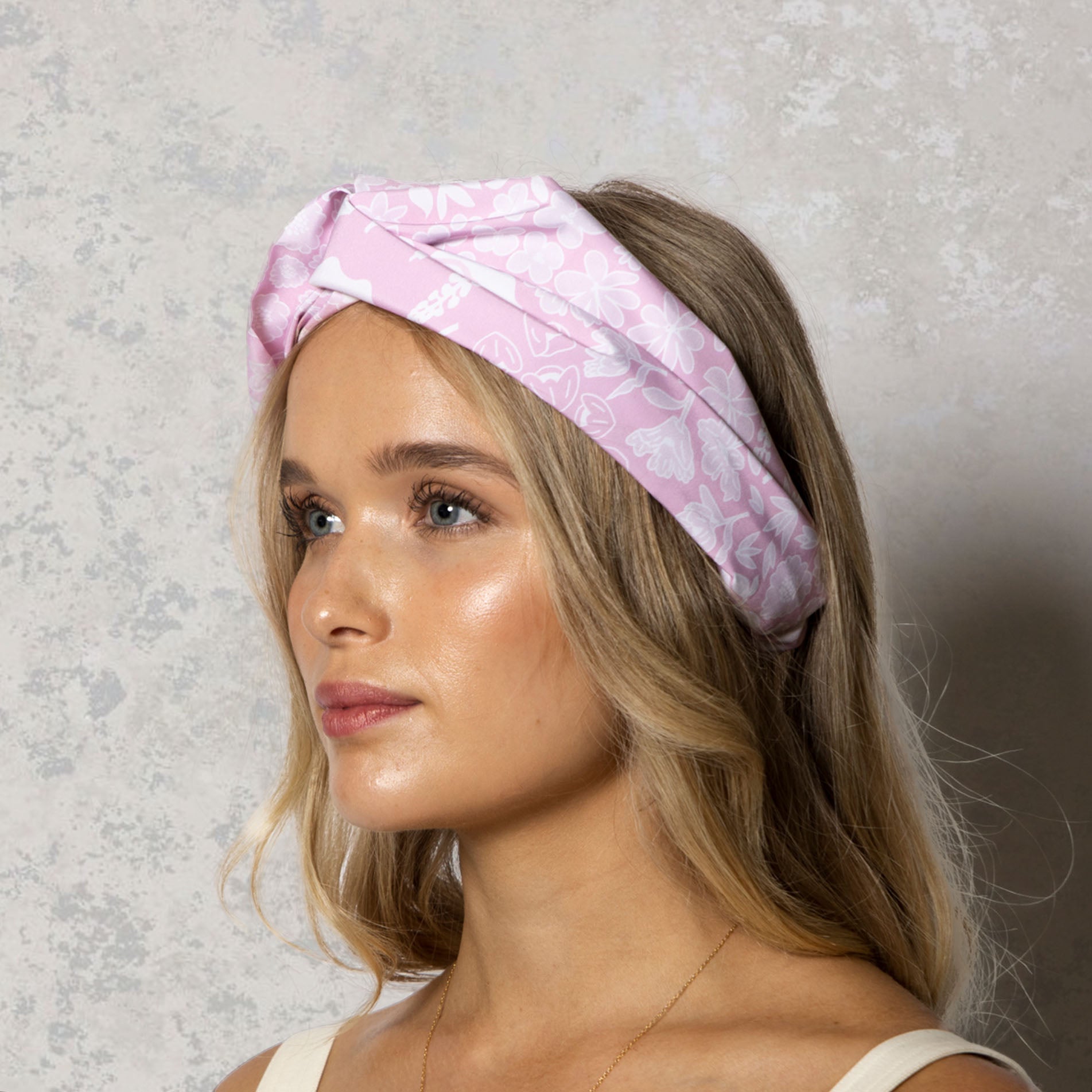 Wide Knotted Headband English Country Garden