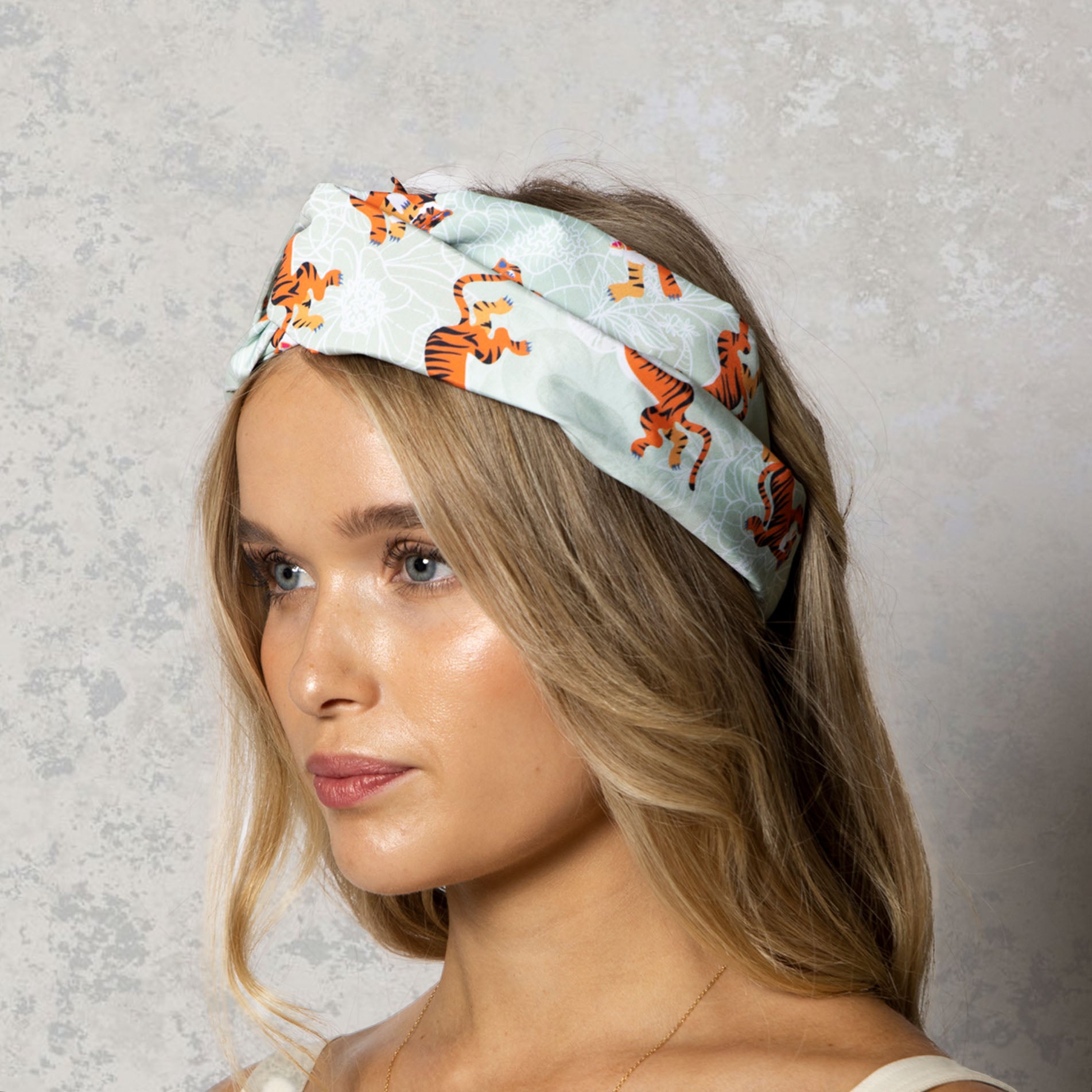 Wide Knotted Headband Victoria Tiger Falls